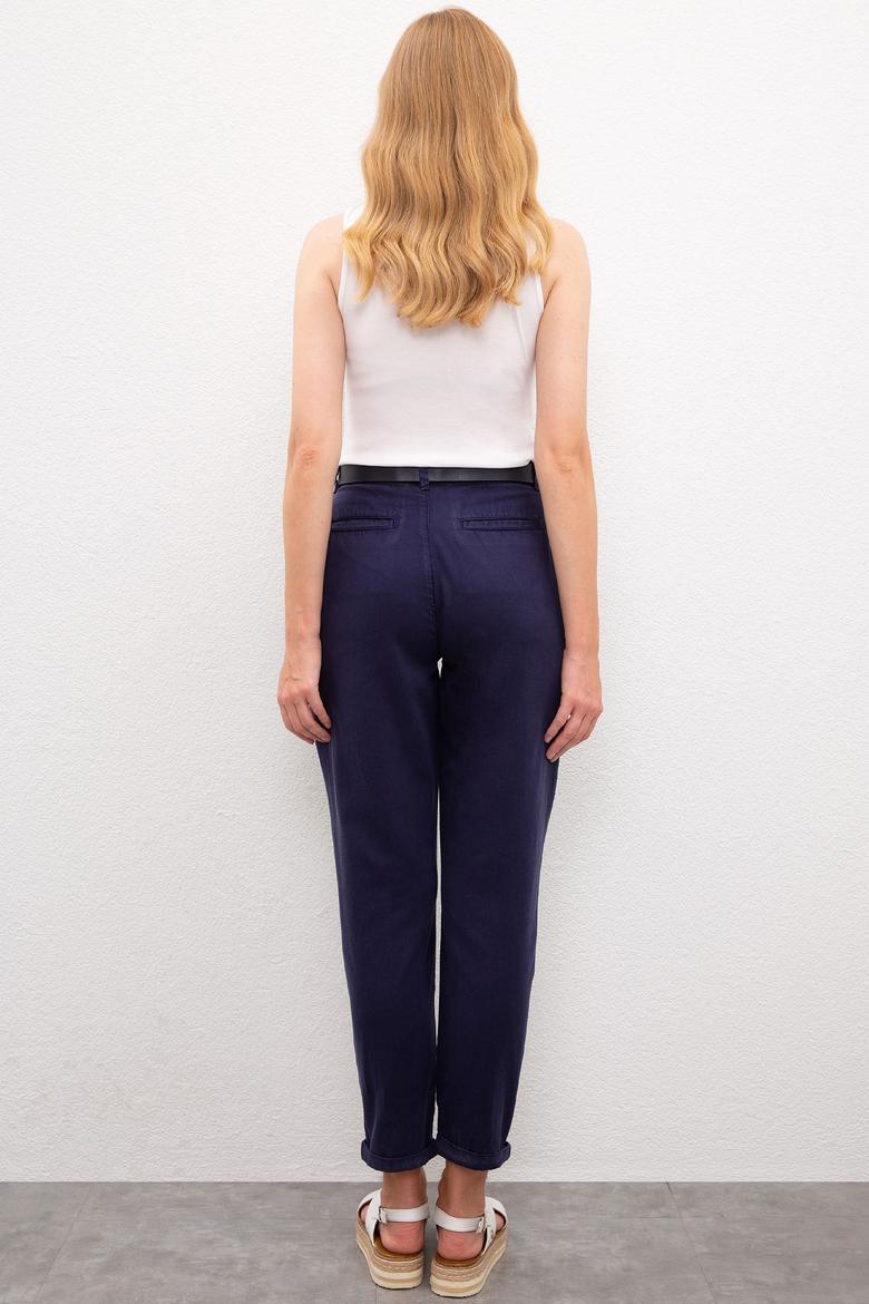 Kadın Lacivert Chino Pantolon - 50218419008
