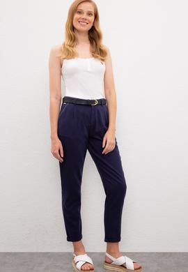 Kadın Lacivert Chino Pantolon - 50218419008
