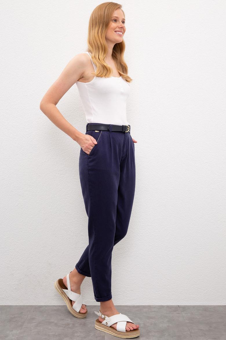 Kadın Lacivert Chino Pantolon - 50218419008