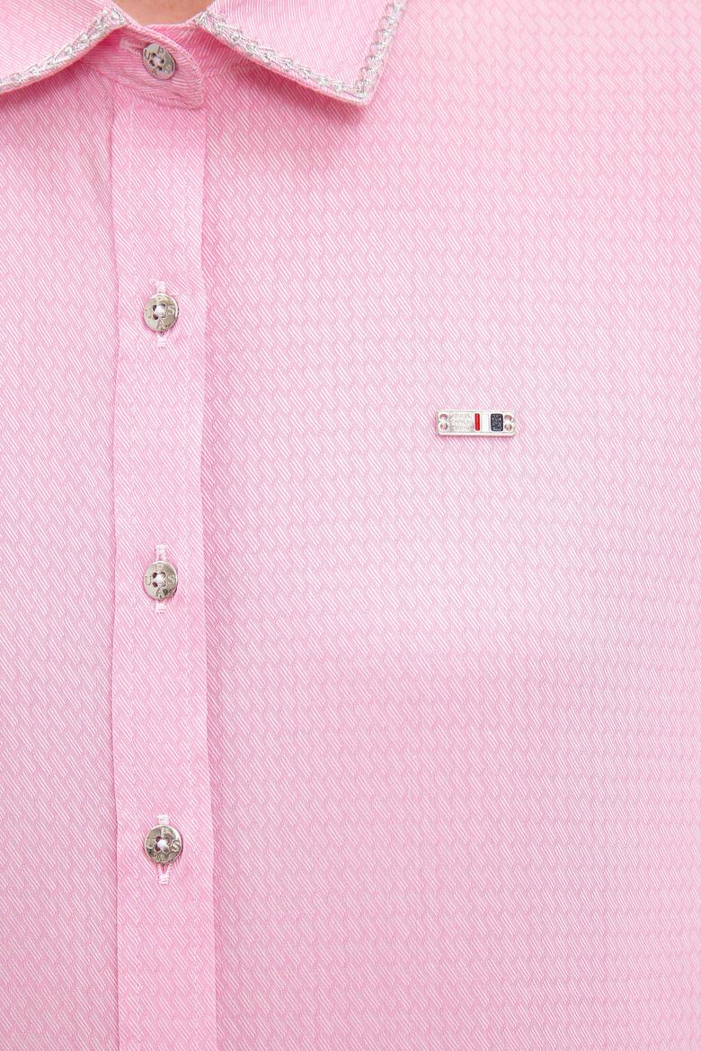 Kadın Pembe Gömlek Uzunkol - 50218643013