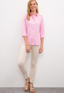 Kadın Pembe Gömlek Uzunkol - 50218643013