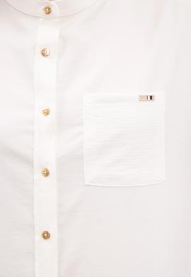 Kadın Beyaz Gömlek Kısakol - 50218785028