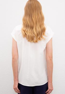 Kadın Beyaz Gömlek Kısakol - 50218785028