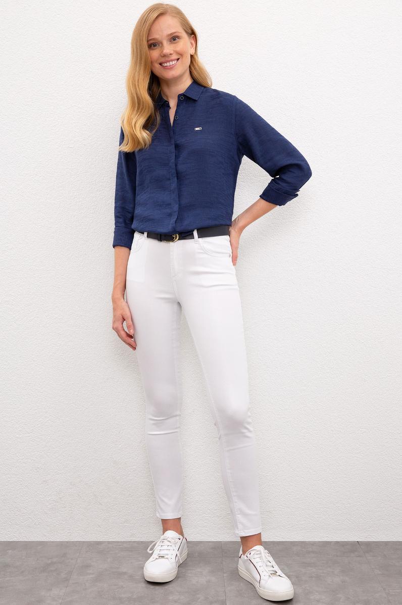 Kadın Beyaz Spor Pantolon