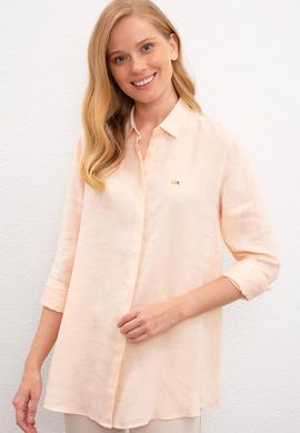 Kadın Pudra Gömlek Uzunkol - 50218814019