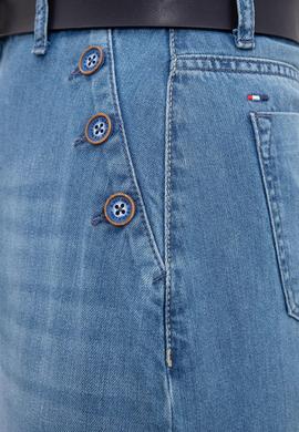 Kadın Mavi Jean Etek - 50219065003