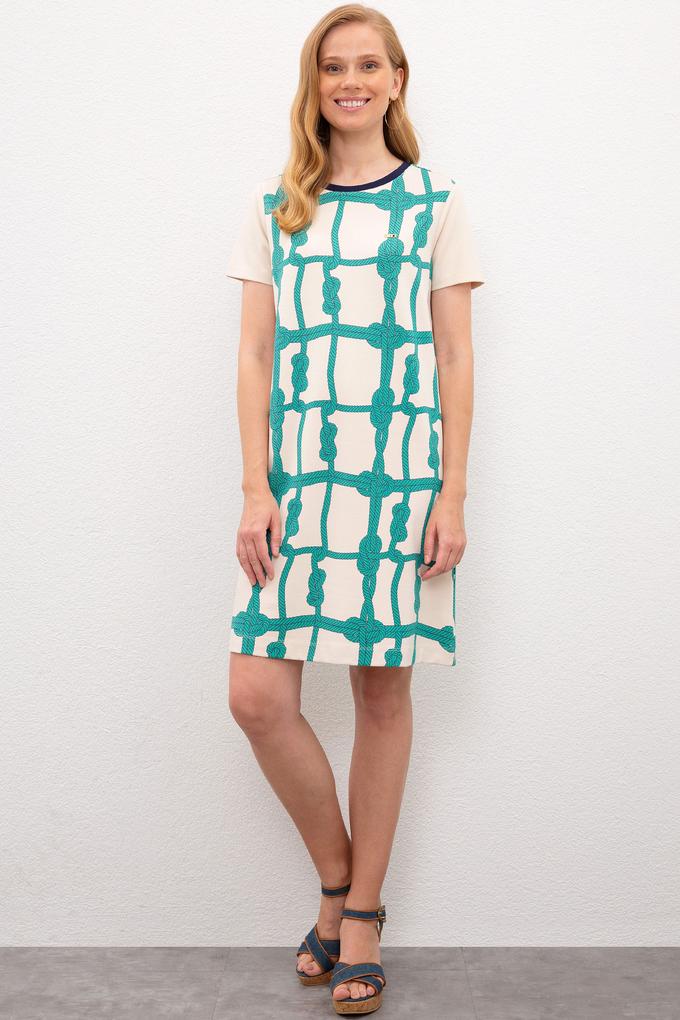 Kadın Krem Örme Elbise