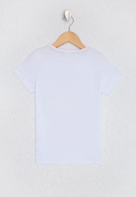 Çocuk Beyaz Bisiklet Yaka Tişört - 50220917001