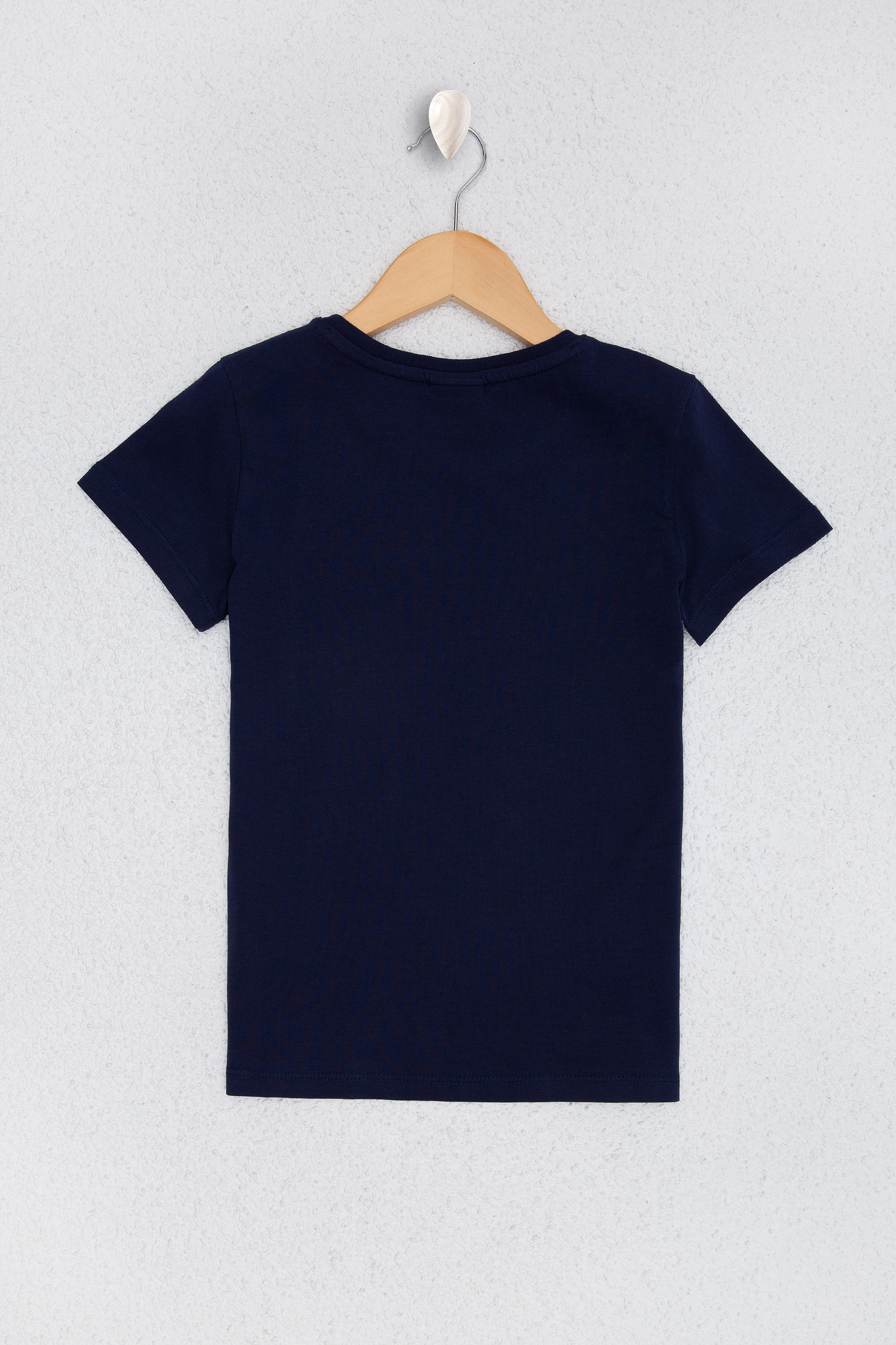 Çocuk Lacivert Bisiklet Yaka Tişört