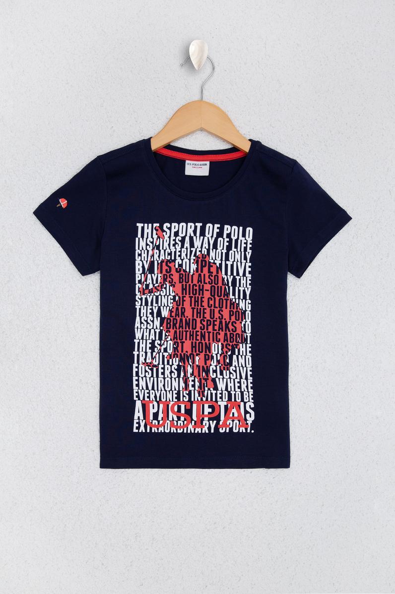 Çocuk Lacivert Bisiklet Yaka Tişört