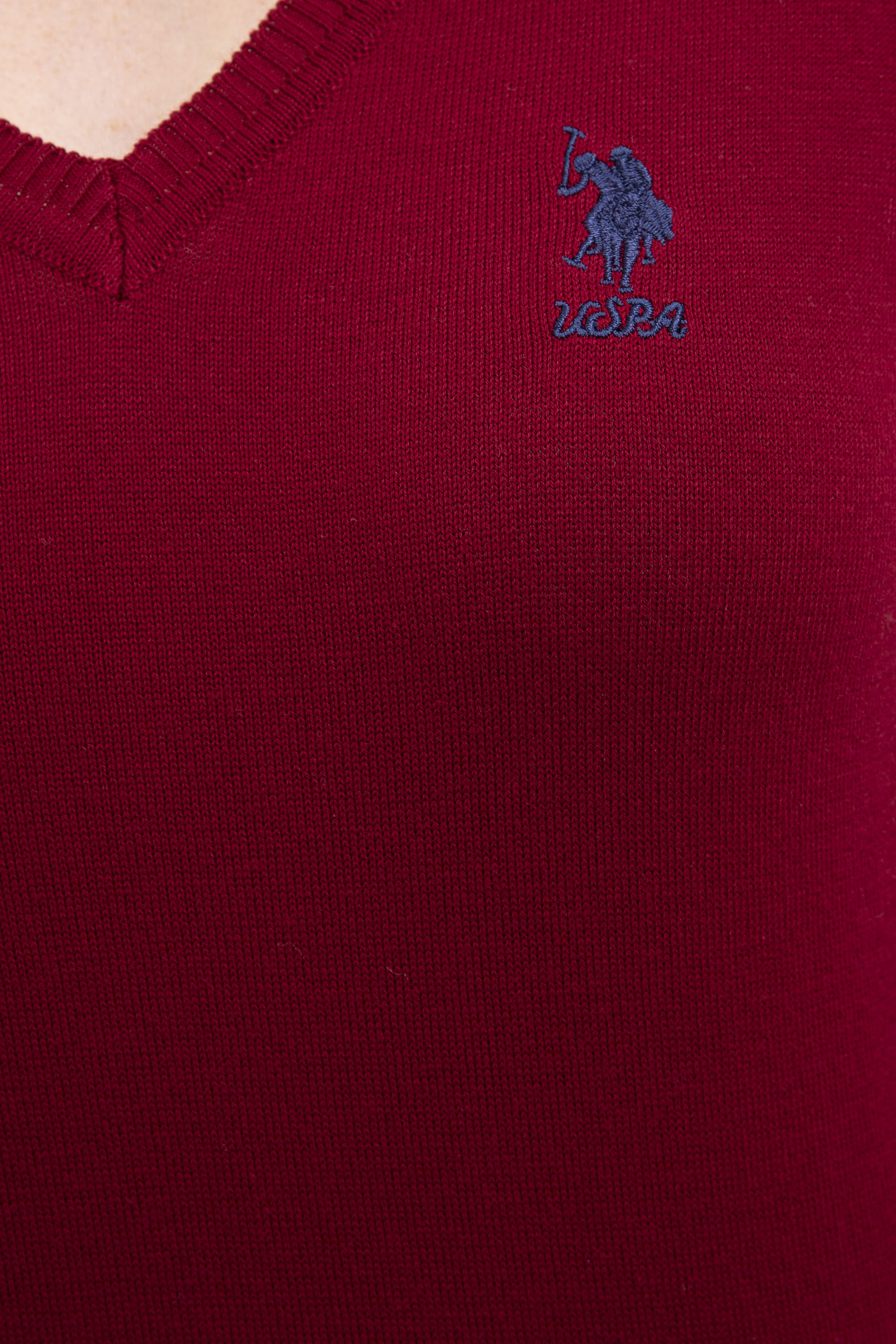Kadın Kırmızı Triko Kazak Basic