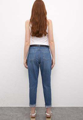 Kadın Mavi Jean Pantolon - 50219159003