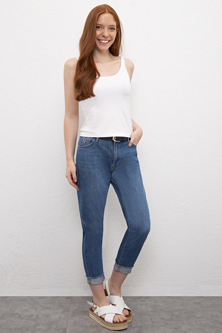 Kadın Mavi Jean Pantolon