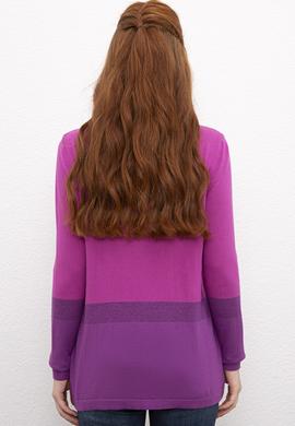 Kadın Pembe Triko Kazak - 50205695009