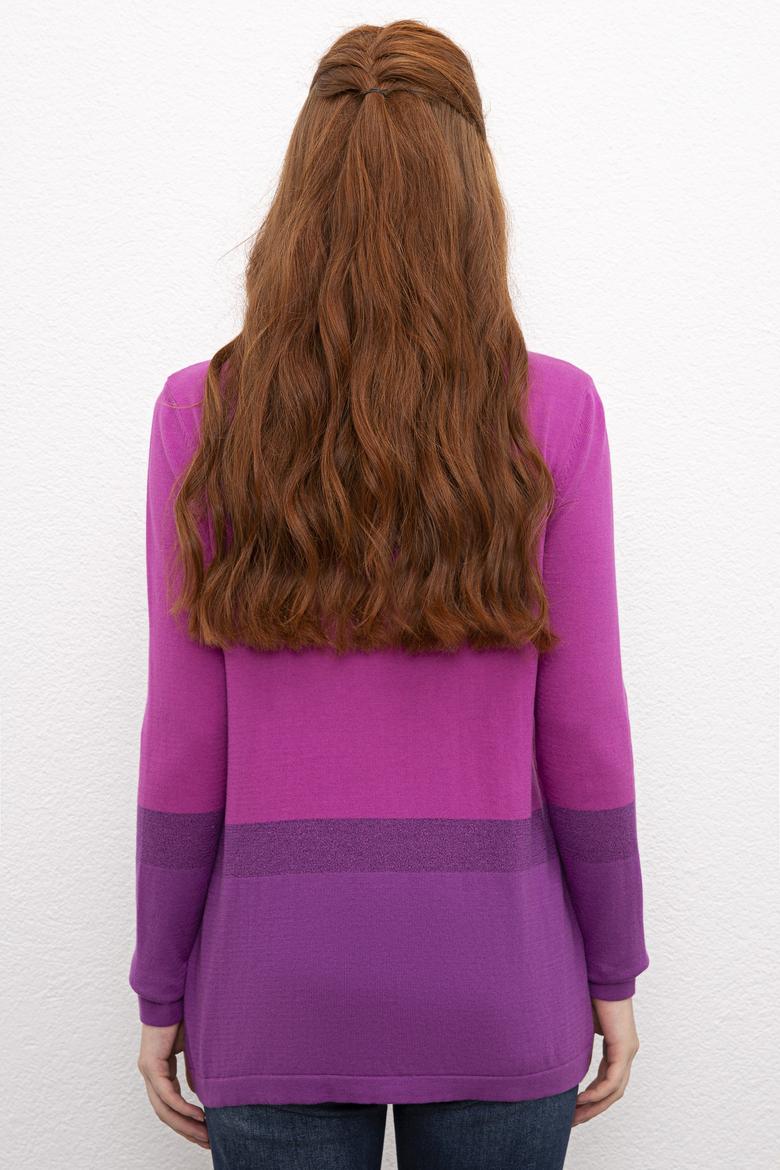 Kadın Pembe Triko Kazak - 50205695009