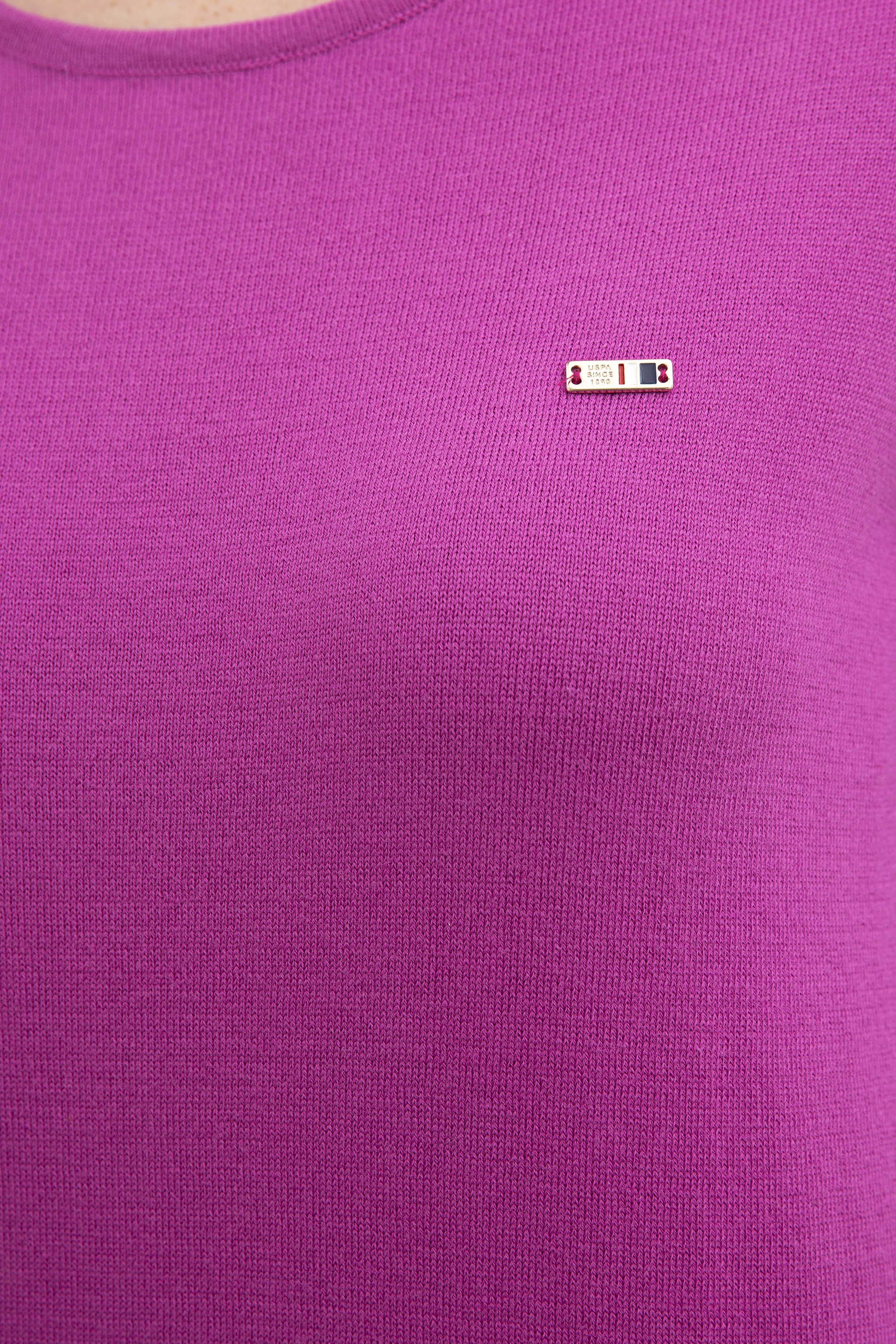 Kadın Pembe Triko Kazak - Image 5