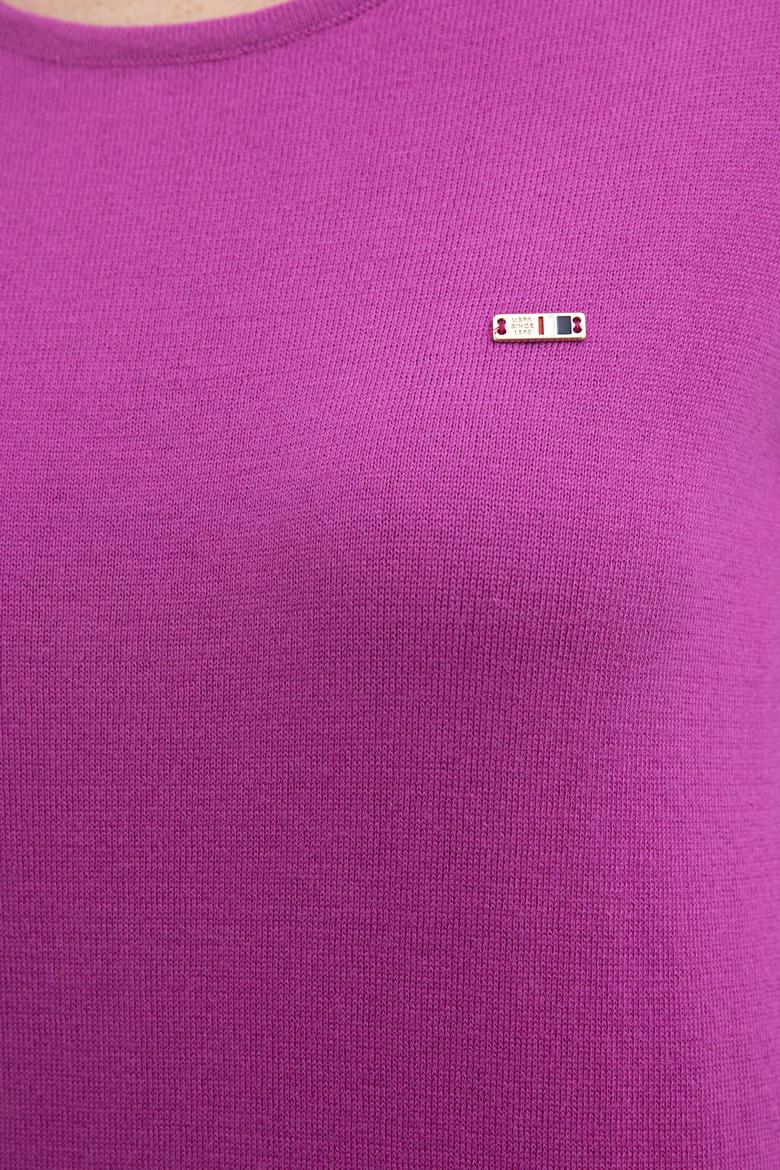 Kadın Pembe Triko Kazak - 50205695009