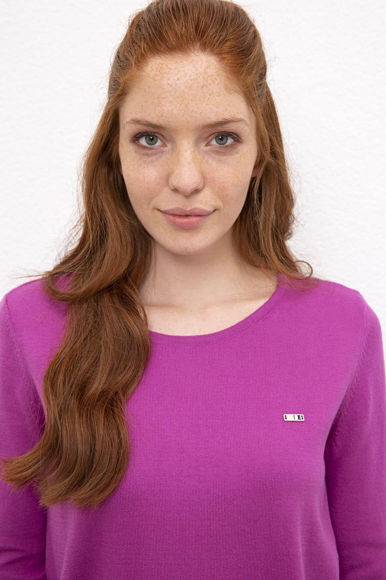 Kadın Pembe Triko Kazak - 50205695009