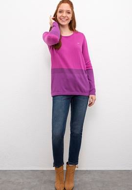 Kadın Pembe Triko Kazak - 50205695009