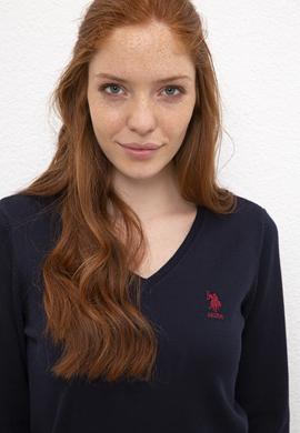 Kadın Lacivert Basic Kazak - 50206420013