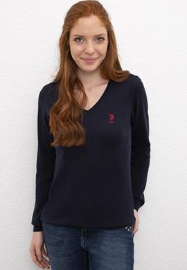 Kadın Lacivert Basic Kazak - 50206420013