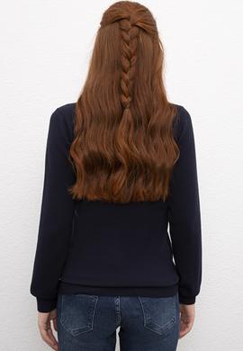 Kadın Lacivert Basic Kazak - 50206420013