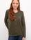 Kadın Haki Basic Triko Hırka