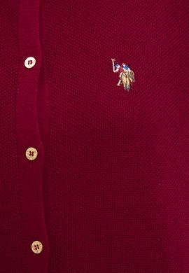 Kadın Bordo Basic Triko Hırka - 50206444052