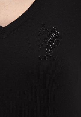 Kadın Siyah Basic Kazak - 50206449019