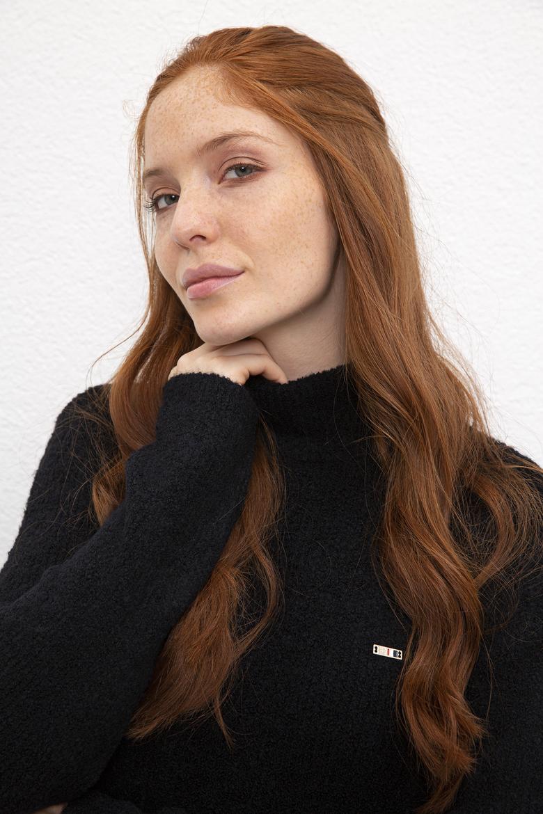 Kadın Lacivert Kazak - 50206775004