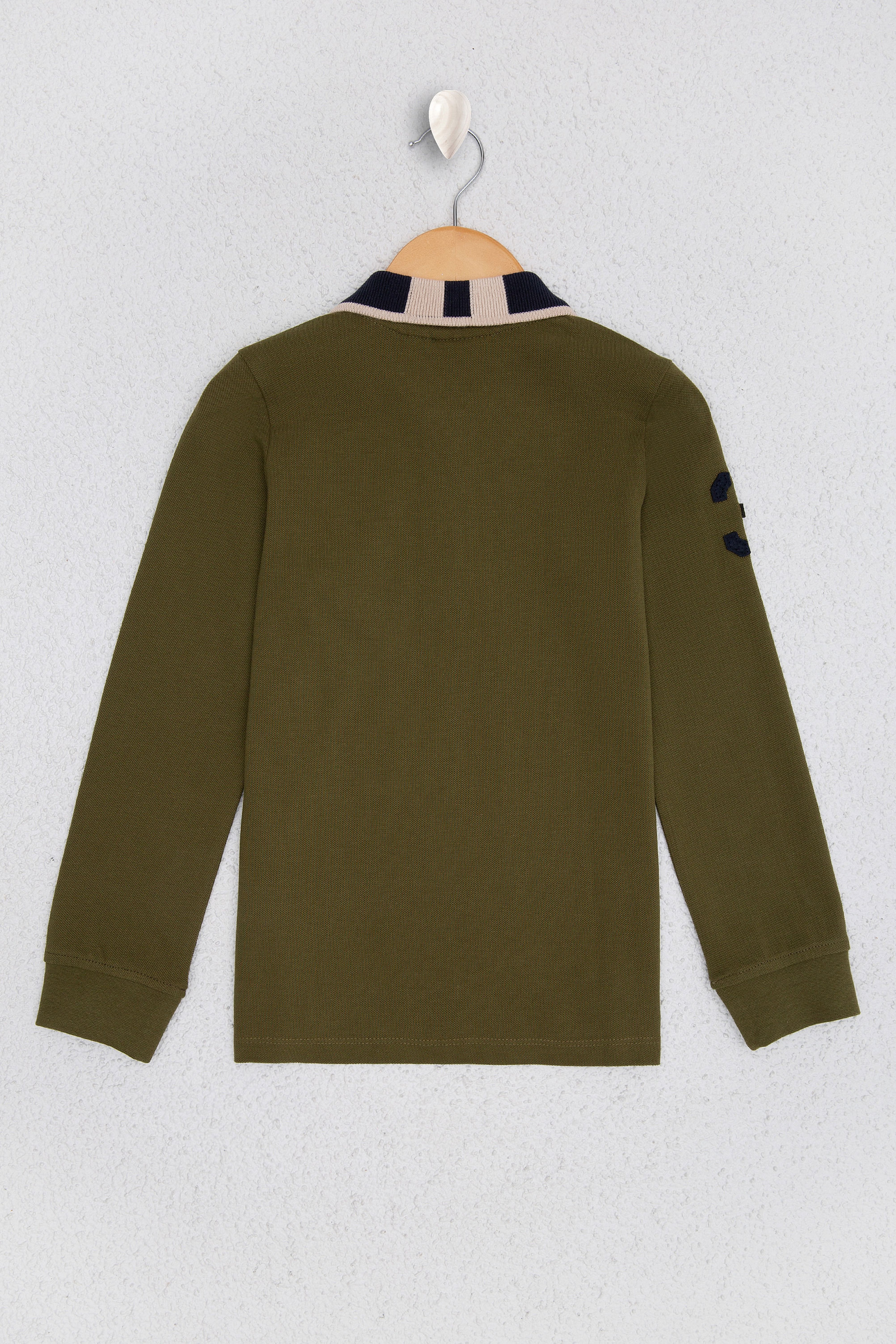 Çocuk Yeşil Sweatshirt Basic - Image 1