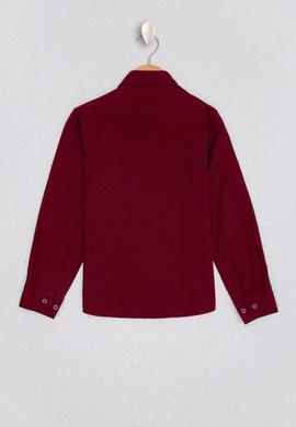 Erkek Çocuk Bordo Uzun Kollu Gömlek - 50208611025