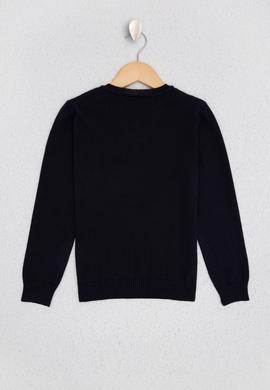 Erkek Çocuk Lacivert Bisiklet Yaka Triko Kazak - 50209467013