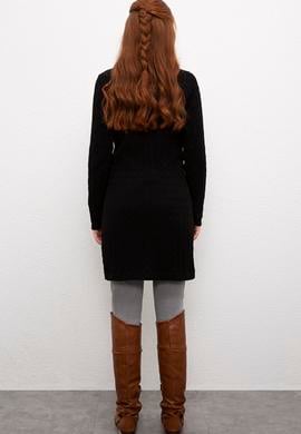 Kadın Siyah Triko Hırka - 50209469019