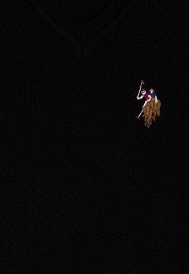 Erkek Çocuk Siyah Bisiklet Yaka Triko Kazak - 50209467037