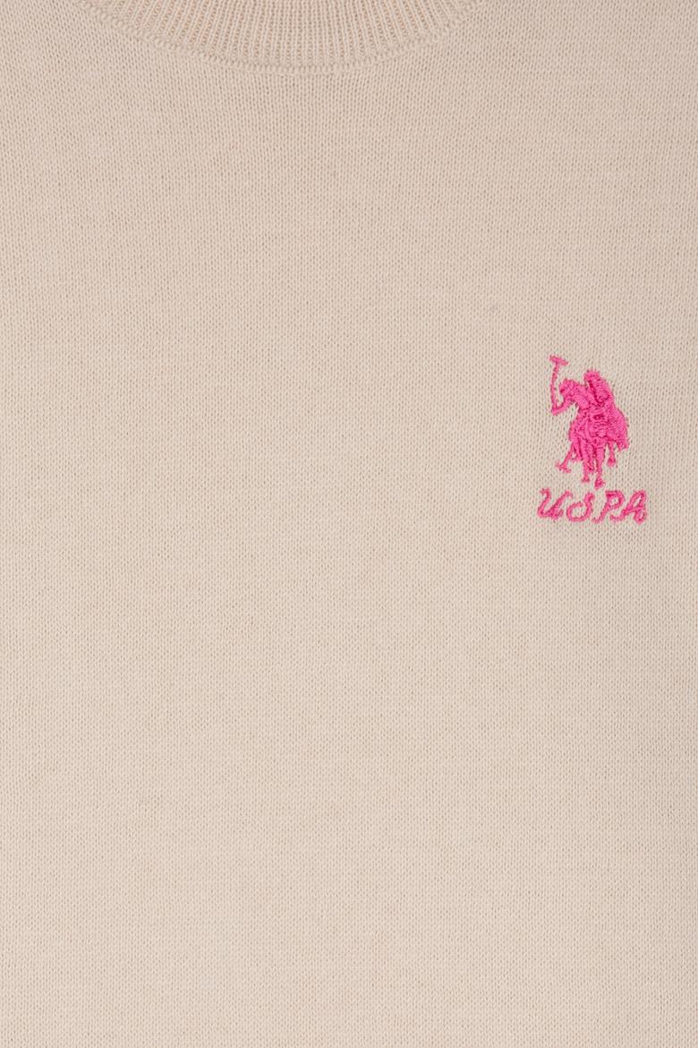 Kız Çocuk Beyaz Triko Kazak Basic - 50210678007