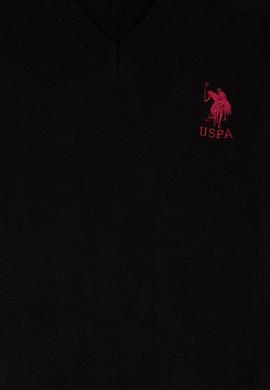 Erkek Çocuk Siyah V Yaka Triko Kazak Basic - 50210681050