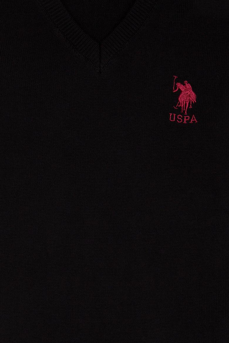 Erkek Çocuk Siyah V Yaka Triko Kazak Basic - 50210681050