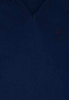 Erkek Çocuk Lacivert V Yaka Triko Kazak Basic - 50210681067