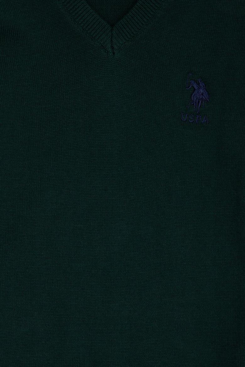 Erkek Çocuk Yeşil Bisiklet Yaka Triko Kazak - 50210681091