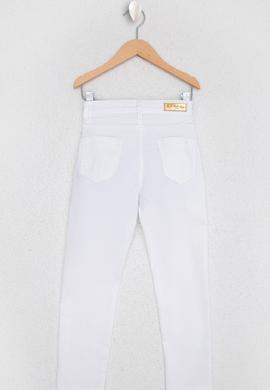 Kız Çocuk Beyaz Kanvas Pantolon - 50222925006