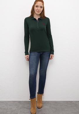 Kadın Yeşil Sweatshirt Basic - 50205969082