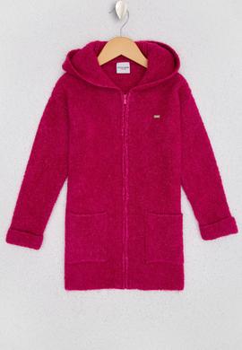 Kız Çocuk Pembe Triko Hırka - 50206151013