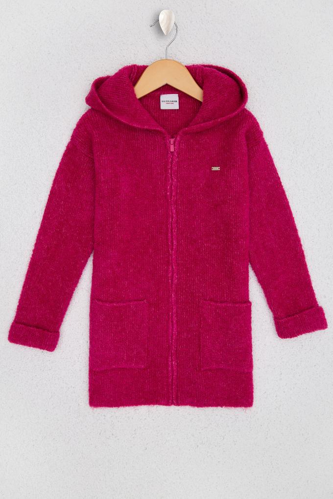 Kız Çocuk Pembe Triko Hırka