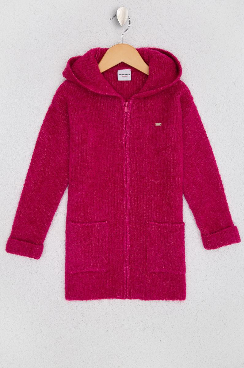 Kız Çocuk Pembe Triko Hırka