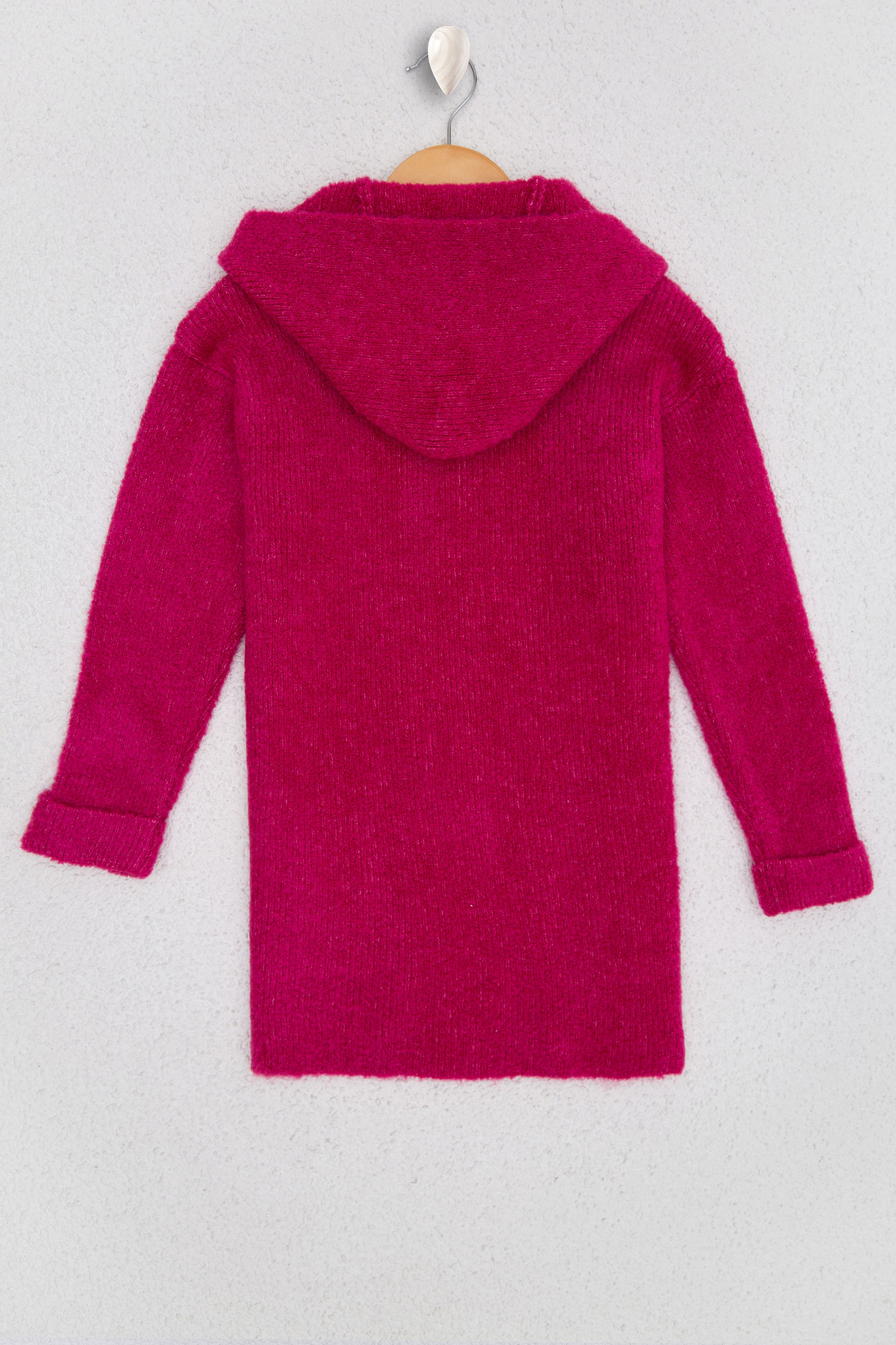 Kız Çocuk Pembe Triko Hırka - Image 3