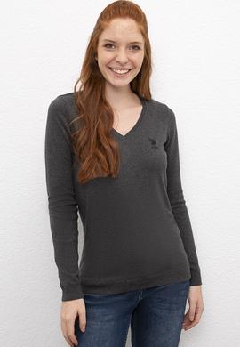 Kadın Antrasit Basic Kazak - 50206420027