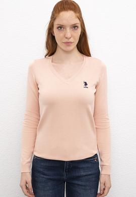 Kadın Pudra Basic Kazak - 50206420059