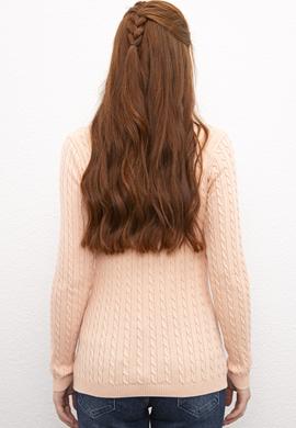 Kadın Pudra Basic Kazak - 50206451104