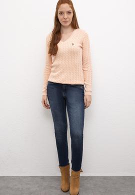 Kadın Pudra Basic Kazak - 50206451104